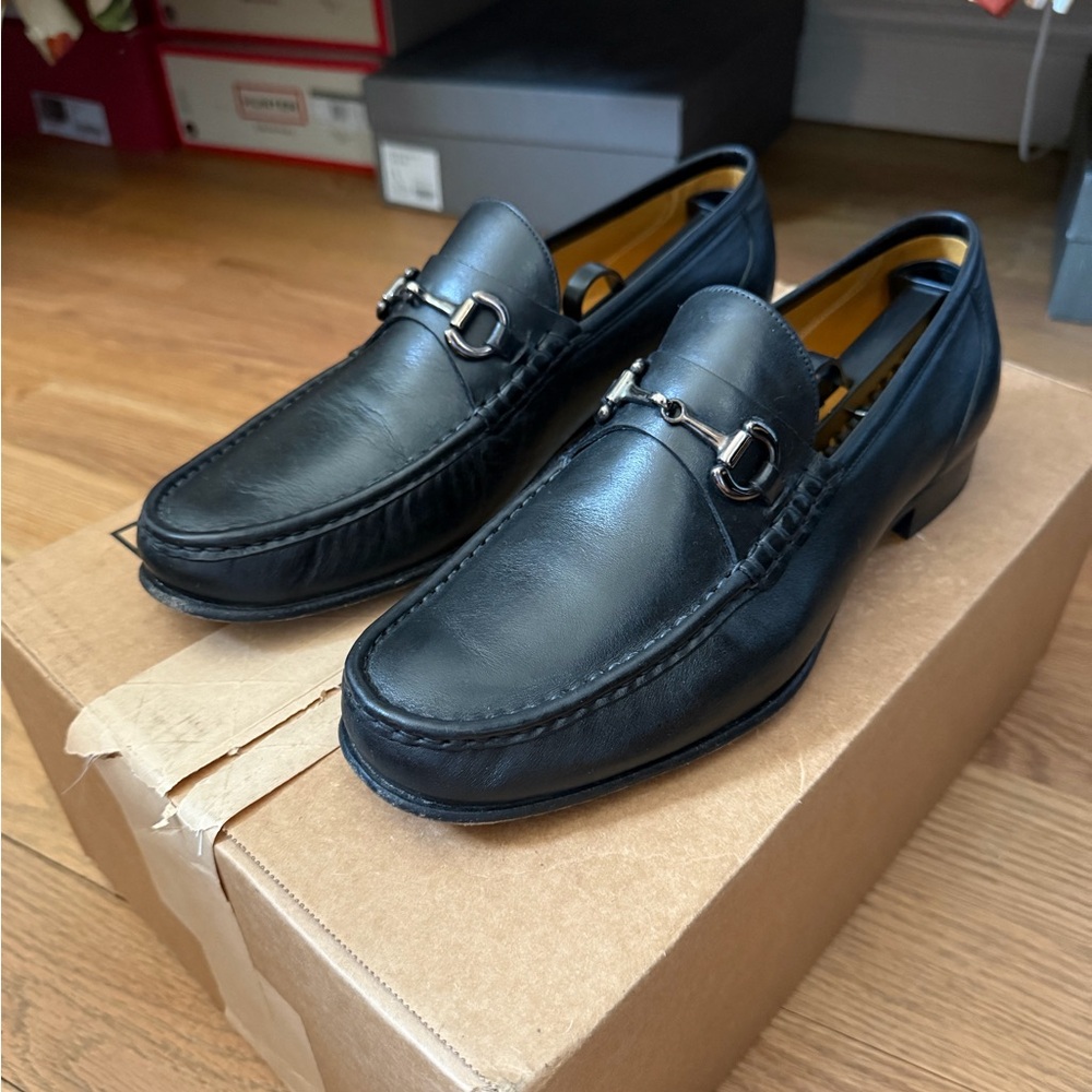 Beckett Simonon Men’s Beaumont Black Leather Loafers Size 10.5